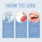 Tongue Cleaner Kit Remove Tongue Coating and Bad Breath for Daily Oral Hygiene Care