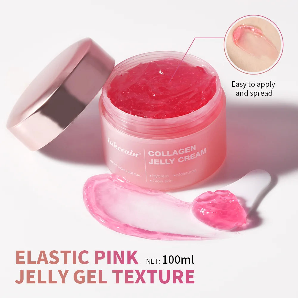 Collagen Jelly Cream Deep Hydration Moisturizing Gel for Unisex Skin Tightening Face Routine - 5