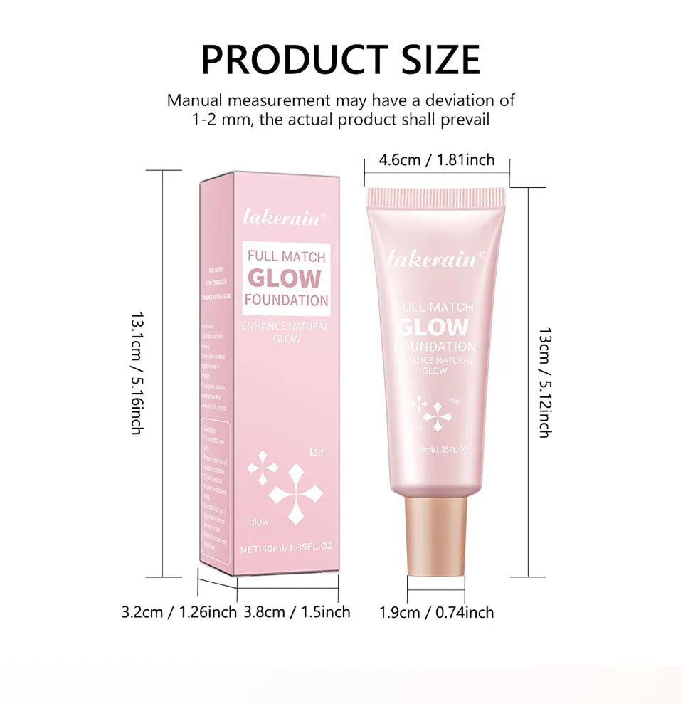 Liquid Glow Foundation Moisturizing Highlighter Base for Radiant Skin and Face Body - 15