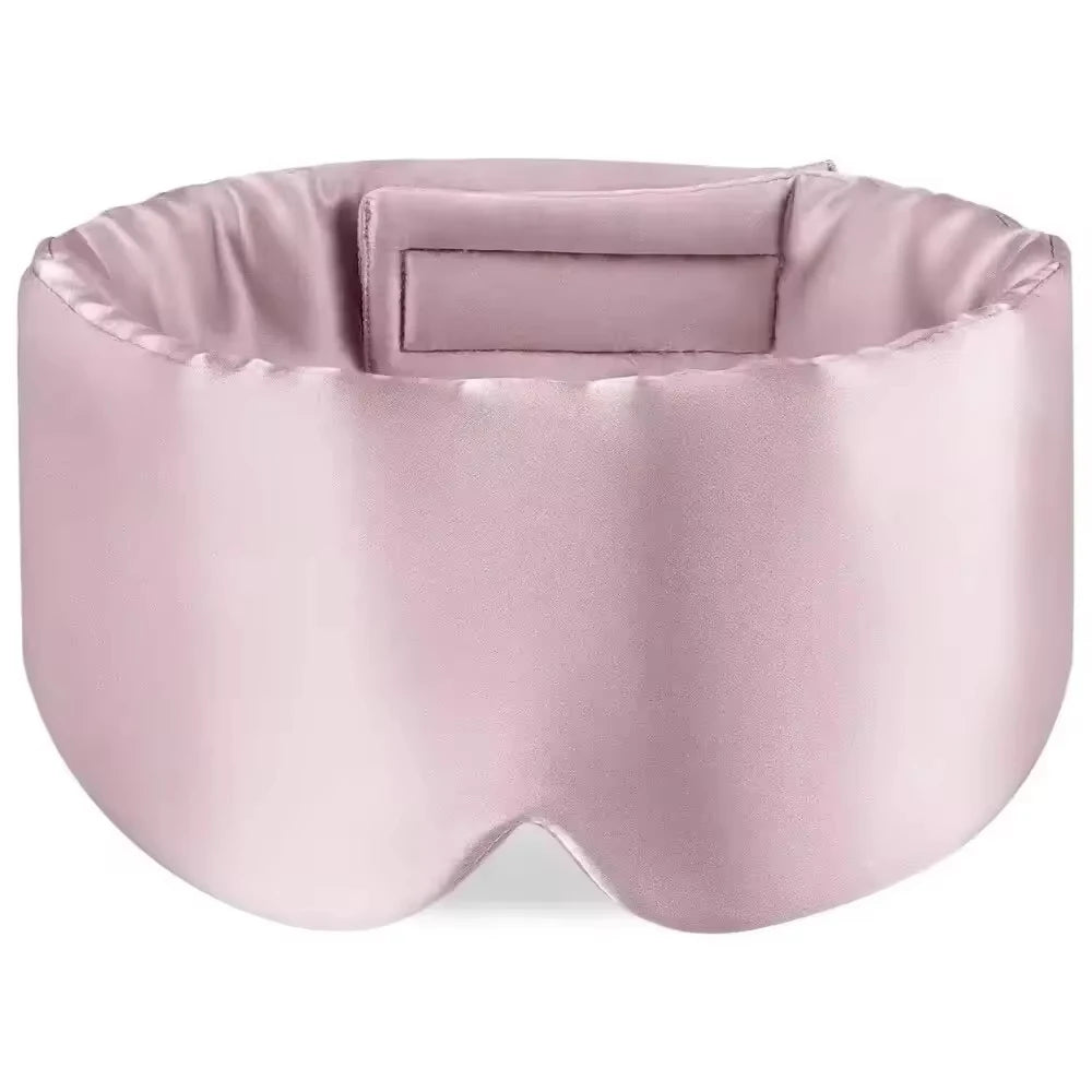 Silk Sleep Mask Blackout Eye Cover Adjustable Soft Sleeping Aid for Women Traveling and Naps - 17