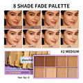 8 Shade Cream Concealer Palette Soft Matte Contour for All Skin Types Daily