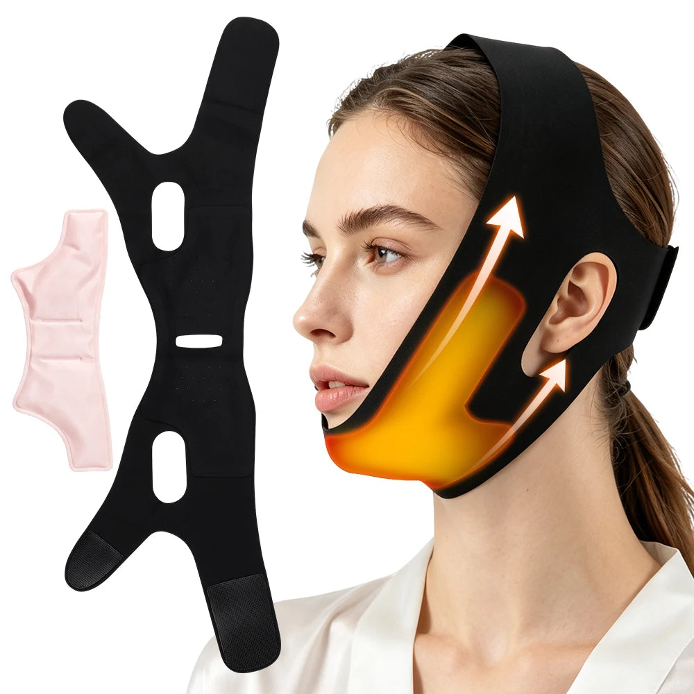 Adjustable Face Ice Pack V Line Lifting Bandage for Women Home Beauty and Oral Care