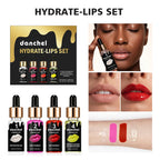 Hydrate Lips Set Exfoliating Gel and Peptide Moisturizer for Daily Lip Care Routine