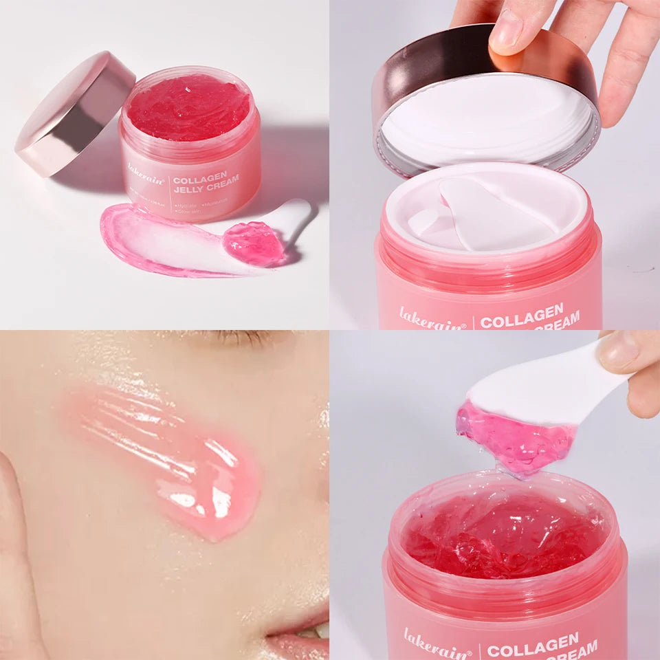 Collagen Jelly Cream Deep Hydration Moisturizing Gel for Unisex Skin Tightening Face Routine