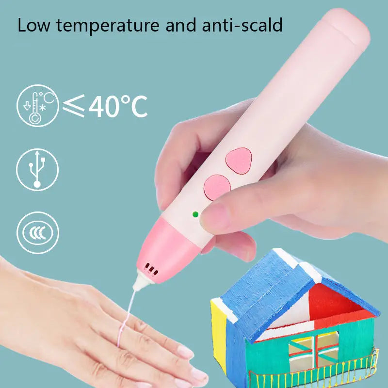 Intelligent 3D Printing Pen Low Temperature Drawing Toys for Children Christmas Birthdays - 2