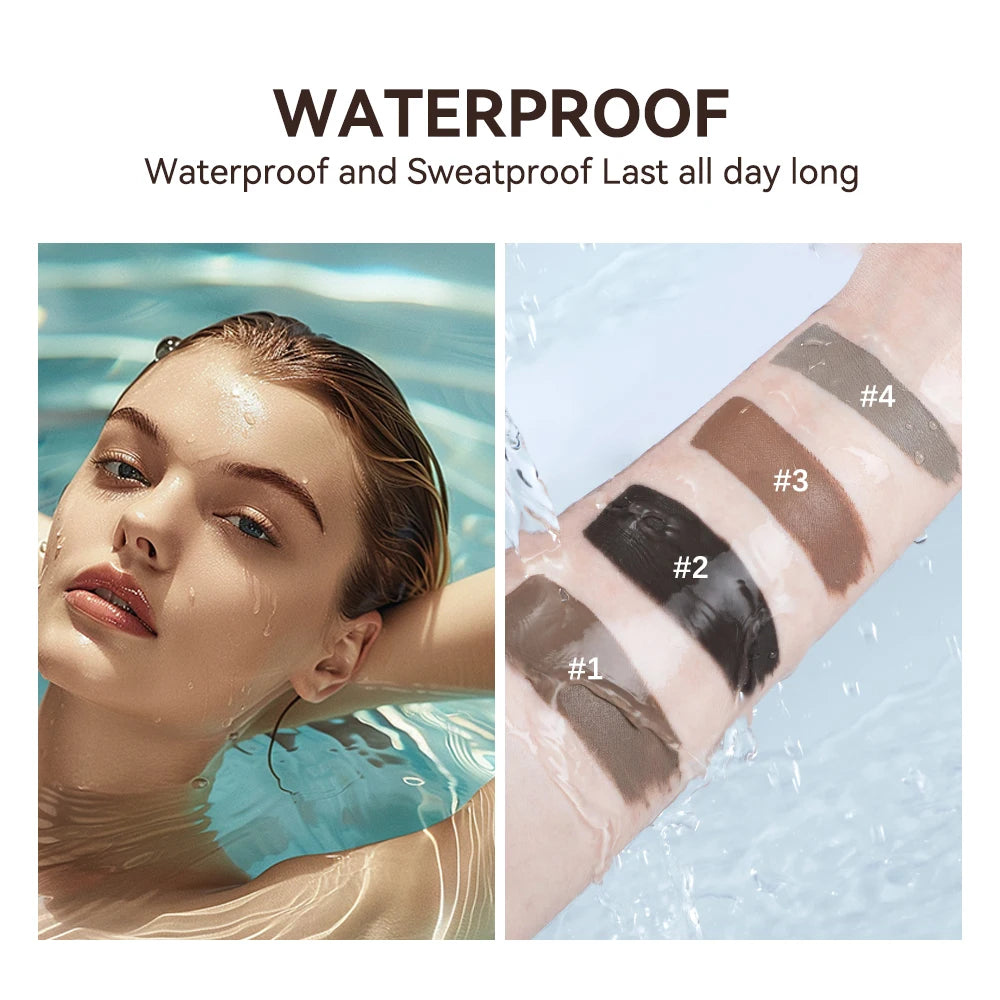Waterproof Eyebrow Gel Set Long Lasting Tinted Makeup for Women Daily Beauty - 5