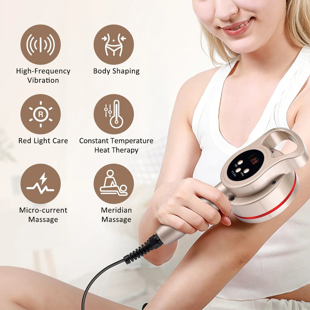 Electric Meridian Massage Brush Microcurrent Cellulite Therapy for Body Home Use Relaxation - 2