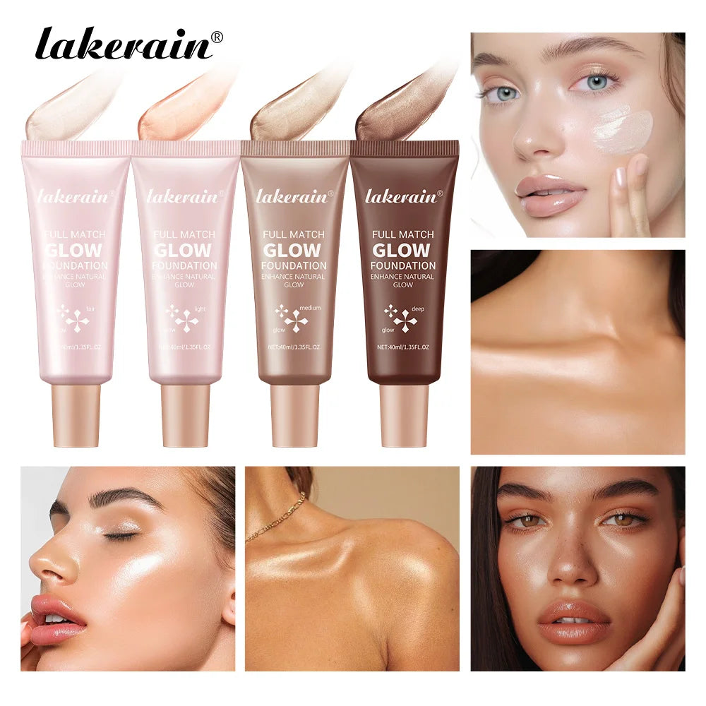 Liquid Glow Foundation Moisturizing Highlighter Base for Radiant Skin and Face Body - 1