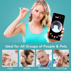 Smart Visual Ear Wax Cleaner with HD Camera and Tweezers for Adults and Kids at Home