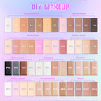 Eyeshadow Palette Refill Waterproof Shimmer Matte Makeup for Daily Travel Use