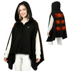 Wearable Graphene Heated Shawl Electric Warming Blanket for Home and Office Winter Comfort