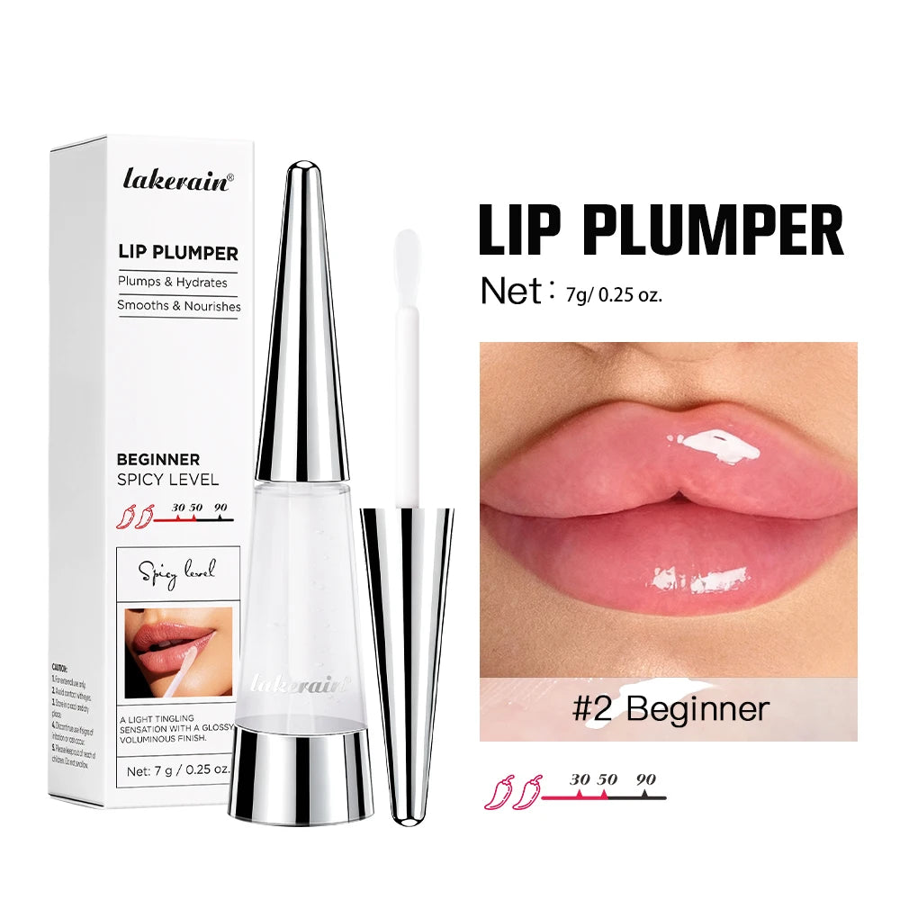 Lip Plumper Serum Deep Hydration High Shine Gloss for Fuller Looking Lips Daily Beauty Routine - 25