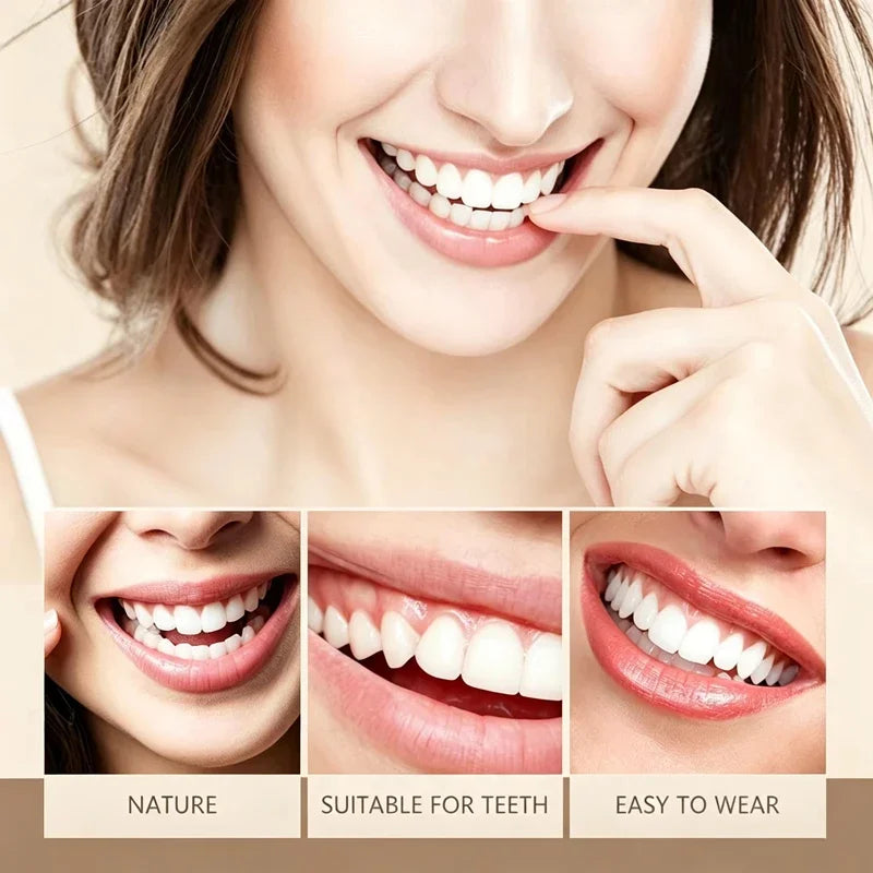 Silicone Dentures Realistic False Teeth Comfort Smile Appliance for Adults Daily Use