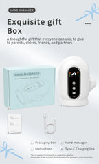 Electric Hand Massager with Airbag Compression and Heat for Office Workers at Home