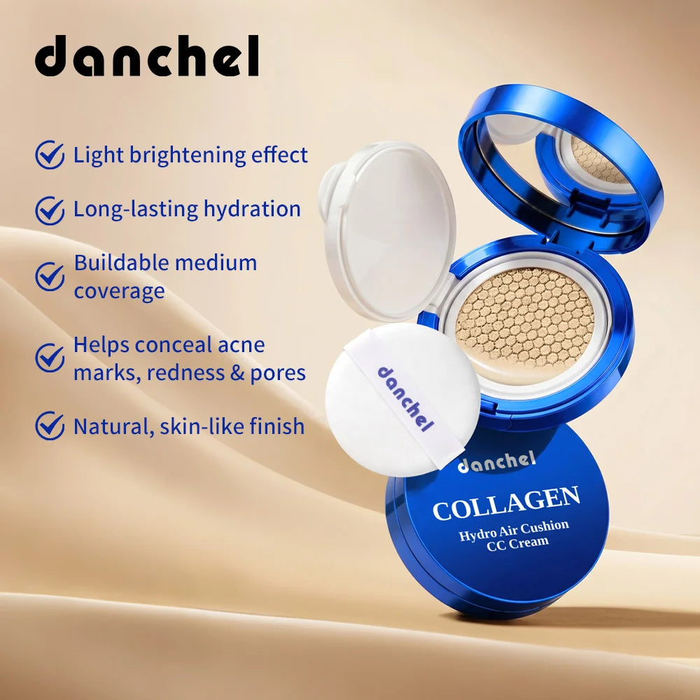 Collagen Air Cushion CC Cream Moisturizing Foundation for Radiant Skin and Daily Natural Makeup