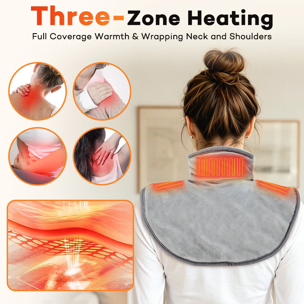 Electric Heating Shoulder Neck Pad USB Heated Wrap for Office Workers at Home in Winter