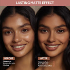 Matte Bronzer Powder Long Lasting Contour Makeup for Face Sculpting and Defined Finish