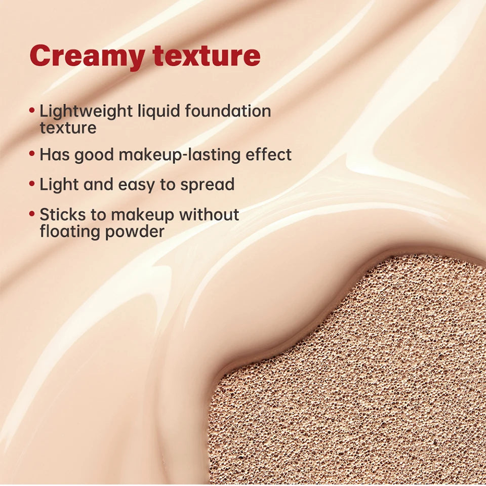 Cushion Foundation Long Lasting Coverage and Sun Protection for Daily Face Makeup
