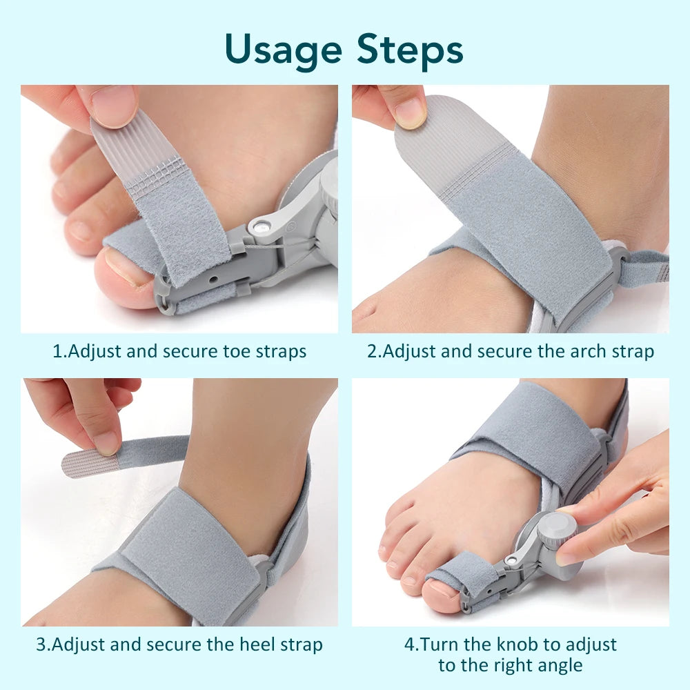 Big Toe Valgus Corrector Adjustable Bunion Splint for Painless Foot Relief at Home