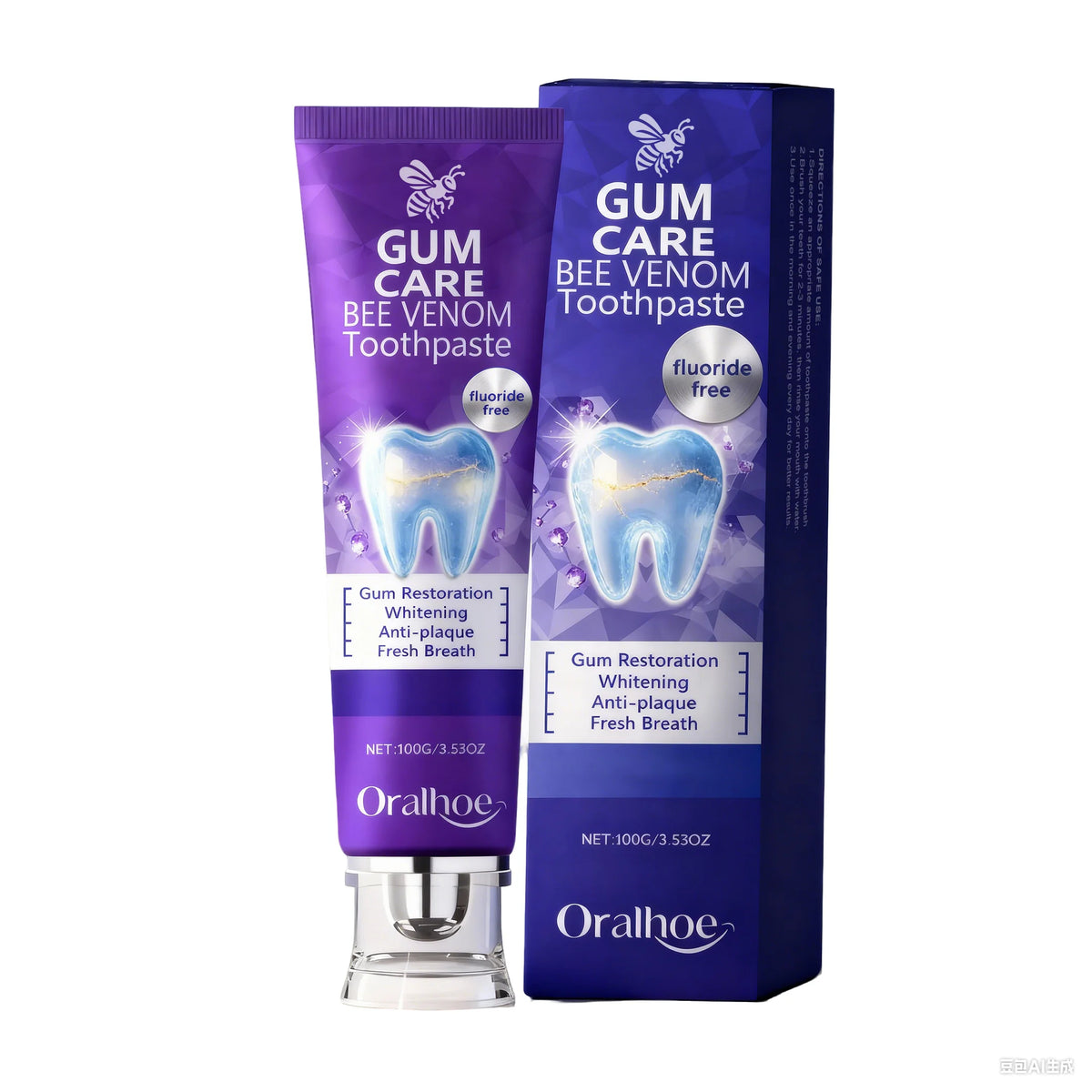 Bee Venom Toothpaste Teeth Whitening and Gum Care for Adults Seeking Daily Oral Hygiene