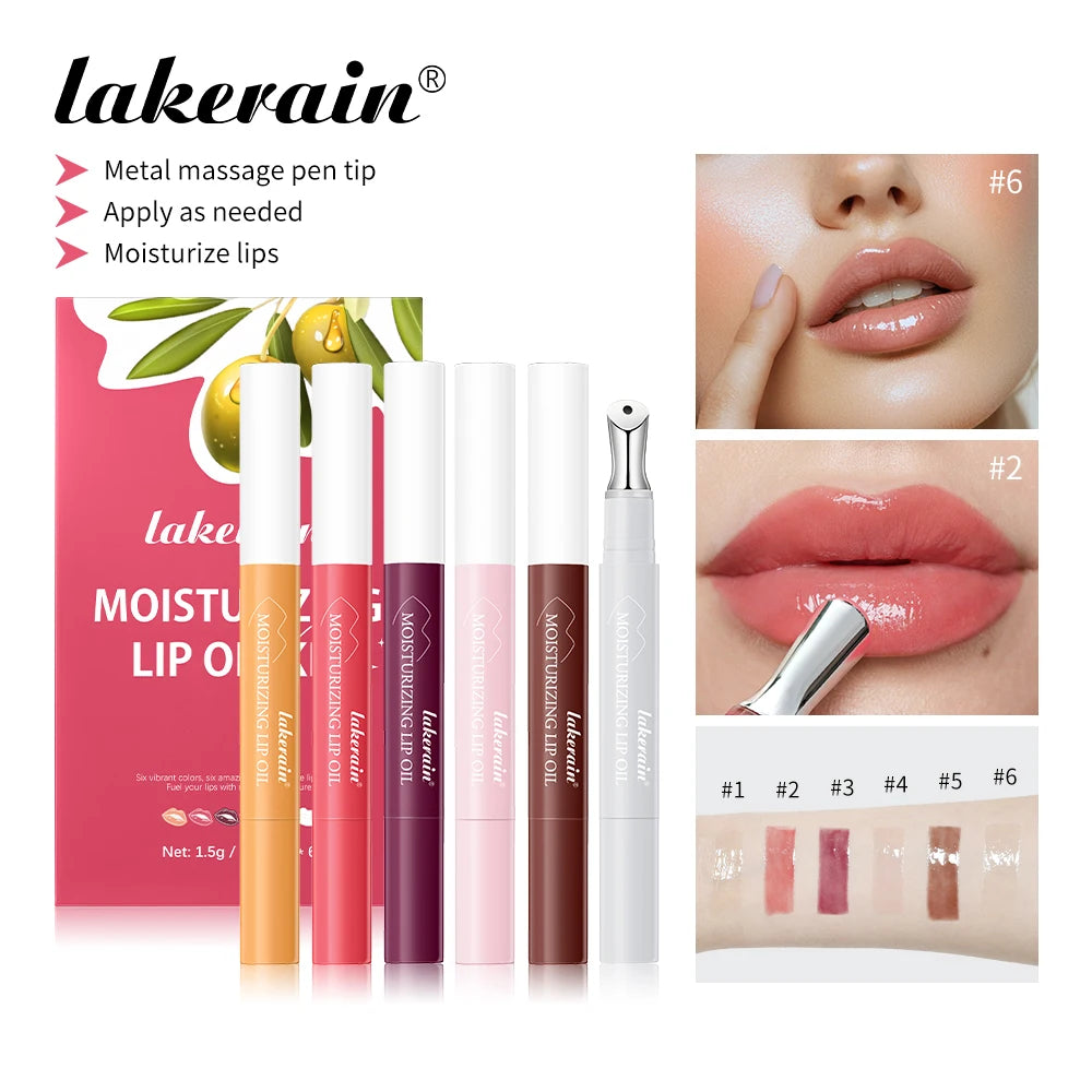 Moisturizing Lip Oil Hydrating Serum for Smoothing Dry Lips and Daily Lip Care Routine