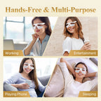 3D Eye Massager Red Light Therapy Device for Relieving Eye Fatigue and Dark Circles at Home