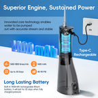 Water Flosser and Electric Toothbrush Kit Deep Cleaning for Home and Travel