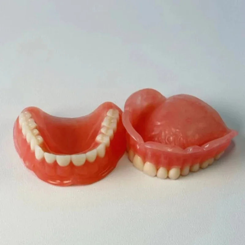Silicone Dentures Realistic False Teeth Comfort Smile Appliance for Adults Daily Use - 8
