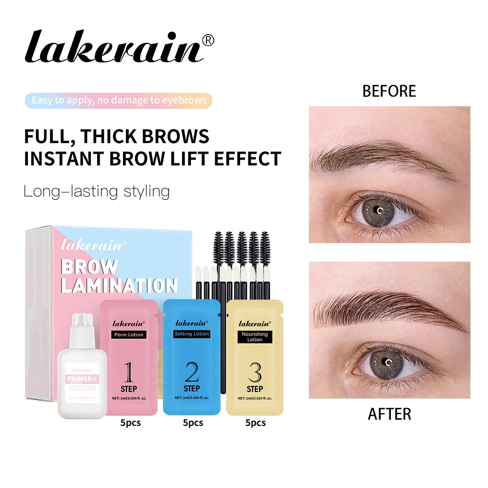 Brow Lamination Kit Fuller Thicker Eyebrows for Women at Home Professional Beauty Styling