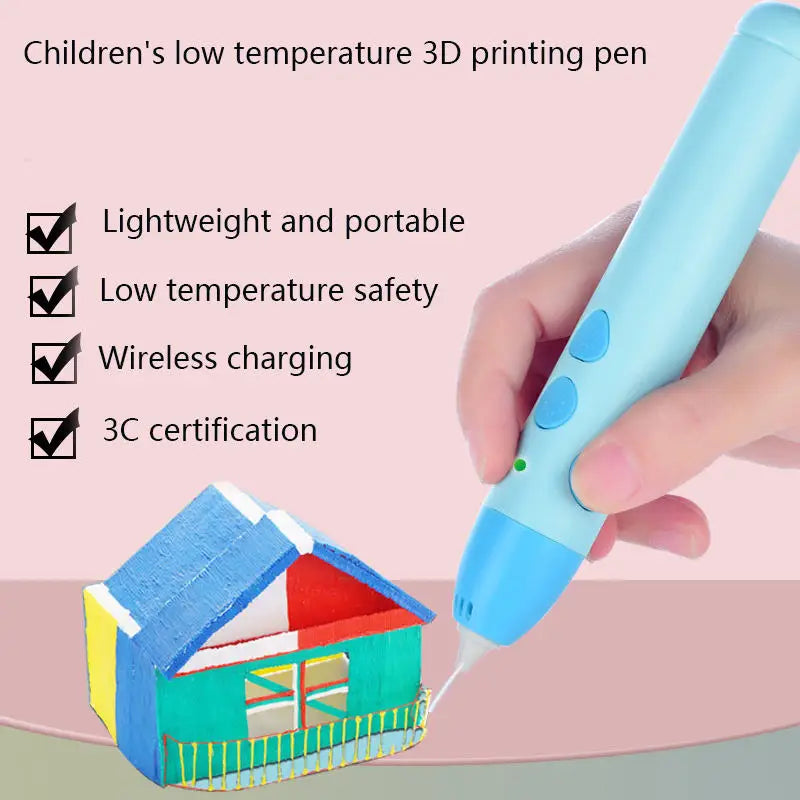 Intelligent 3D Printing Pen Low Temperature Drawing Toys for Children Christmas Birthdays