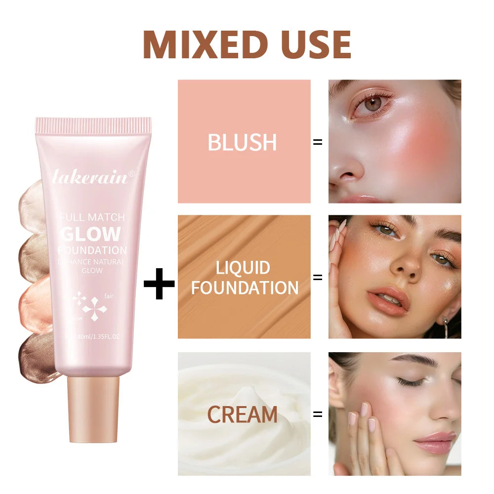 Liquid Glow Foundation Moisturizing Highlighter Base for Radiant Skin and Face Body - 4
