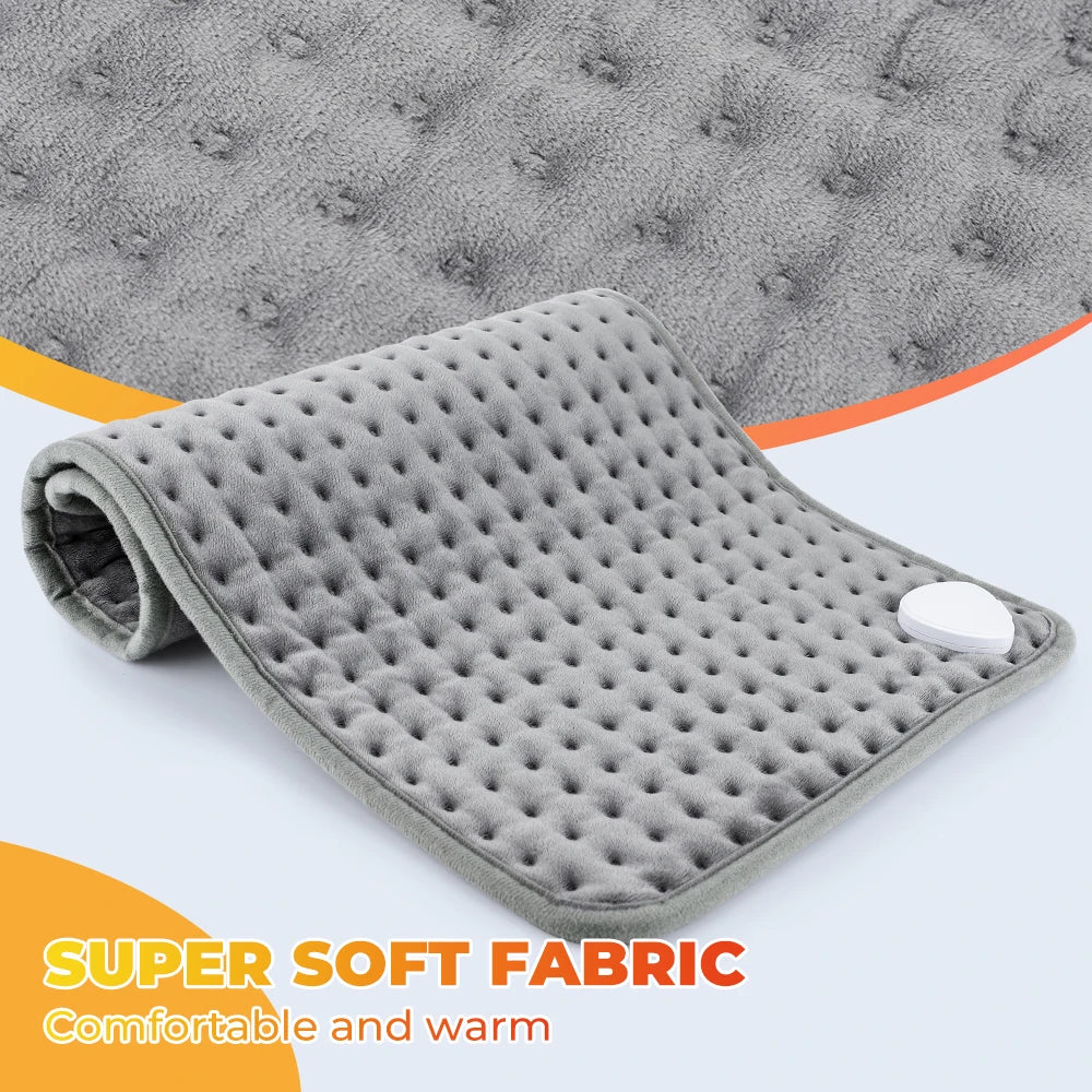 Electric Heating Pad with 9 Heat Settings and Timer for Home and Office Use During Winter
