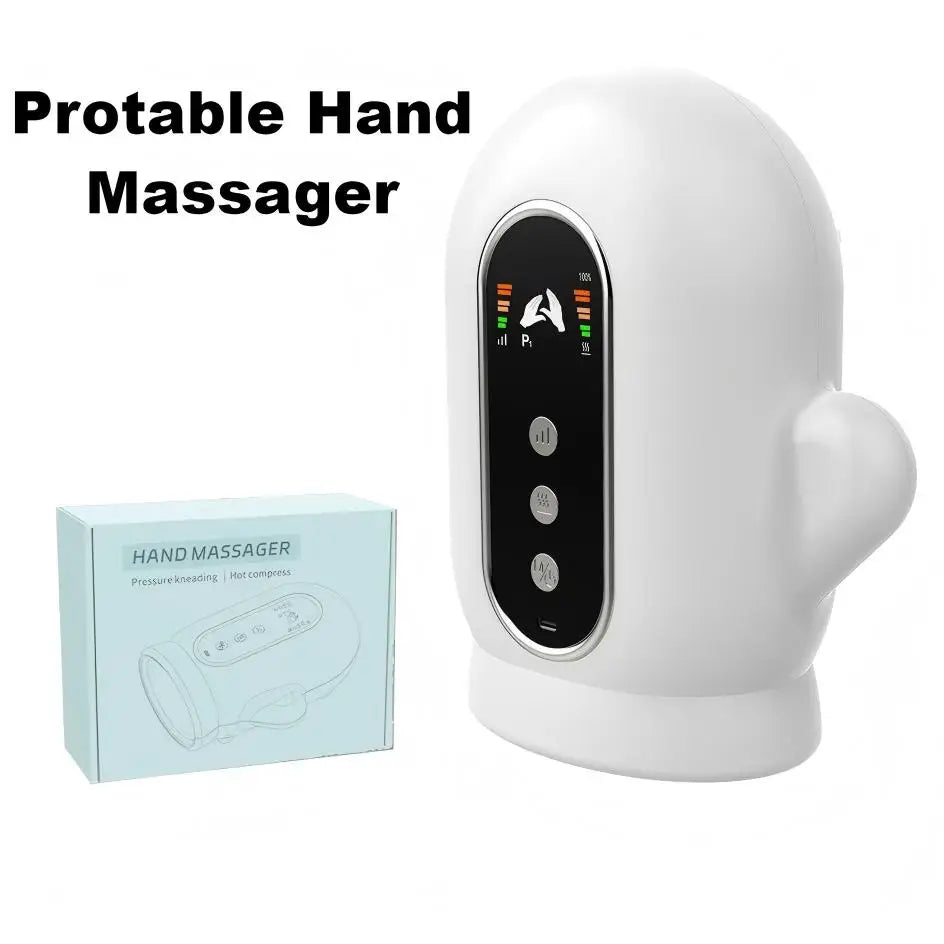 Electric Hand Massager with Airbag Compression and Heat for Office Workers at Home