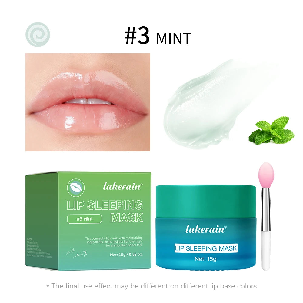 Lip Sleeping Mask Hydrating Dry Cracked Lips Treatment for Women and Men at Night - 31