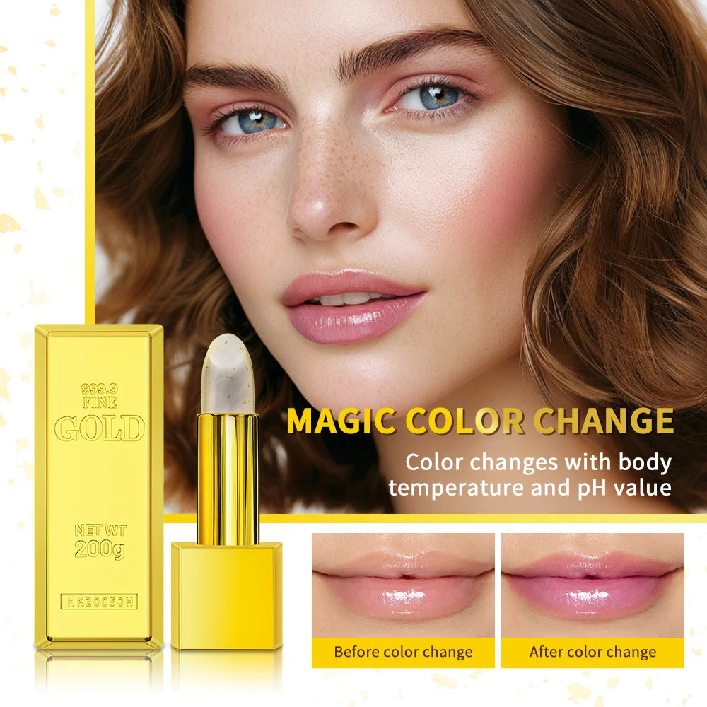 Color Changing Lipstick Moisturizing Lip Balm for Daily Makeup and Deep Hydration