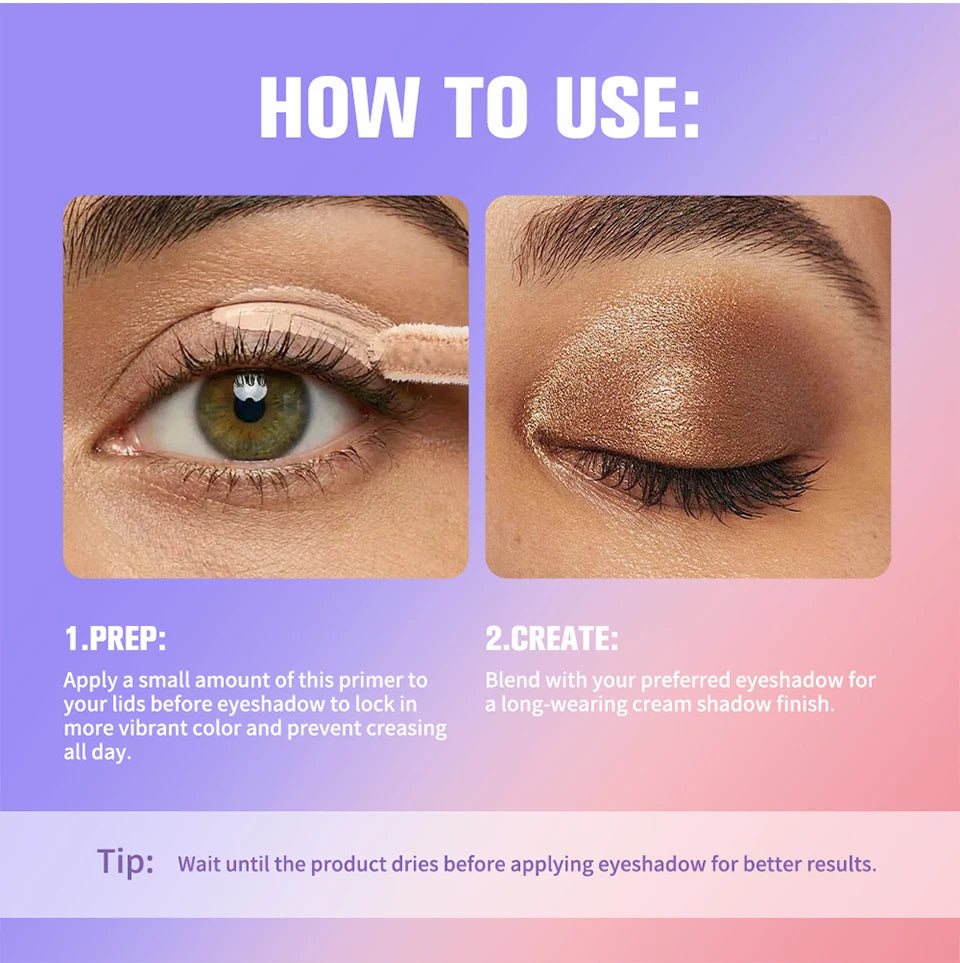 Eyeshadow Primer Elixir Long Lasting Waterproof Base for Women Daily Eye Makeup - 13