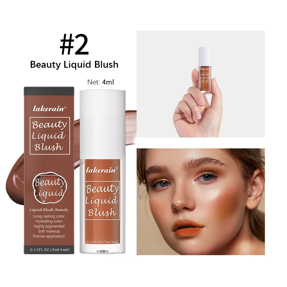 Beauty Liquid Blush Highly Pigmented Long Lasting Tint for Everyday Face Makeup - 22