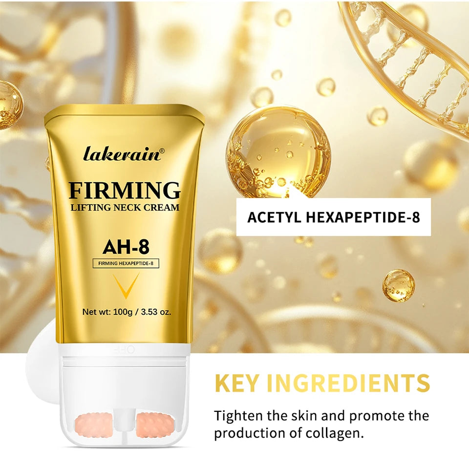 Firming Neck Cream with Roller Anti Aging Moisturizer for Women at Night
