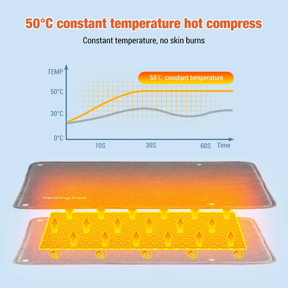 Graphene Heating Pad Portable USB Hand Warmer for Office Workers and Home Use During Winter
