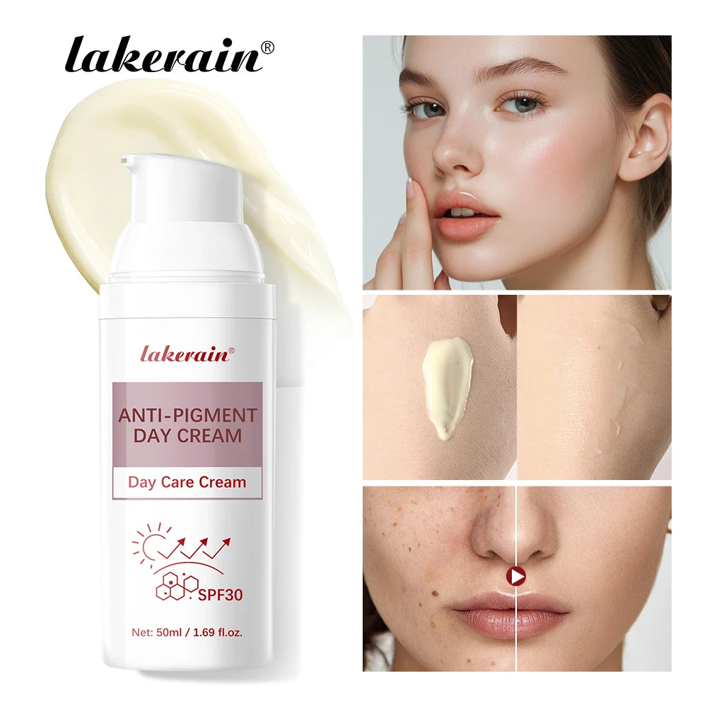 Anti Pigment Day Cream SPF 30 Moisturizing Face Sunscreen for Daily Skin Care and Protection