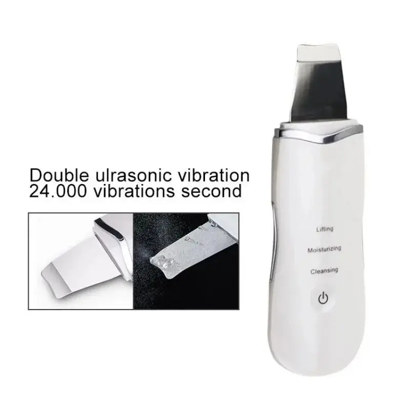 Ultrasonic Skin Spatula Deep Pore Cleaner and Blackhead Remover for Face Daily Skincare