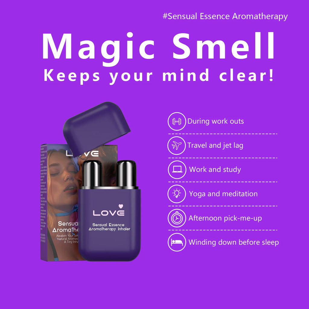 Double Hole Vitality Energy Stick Natural Aromatherapy Inhaler for Men on the Go Daily Relief