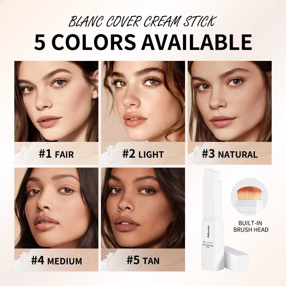 Blanc Cover Cream Stick Hydrating Foundation and Concealer for Daily Makeup Application - 2