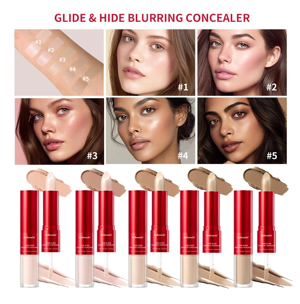 Glide Hide Blurring Concealer Full Coverage Foundation for Women Daily Makeup