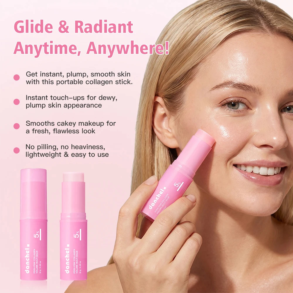 Salmon PDRN Pink Peptide Serum and Collagen Multi Balm for Radiant Skin and Face Hydration