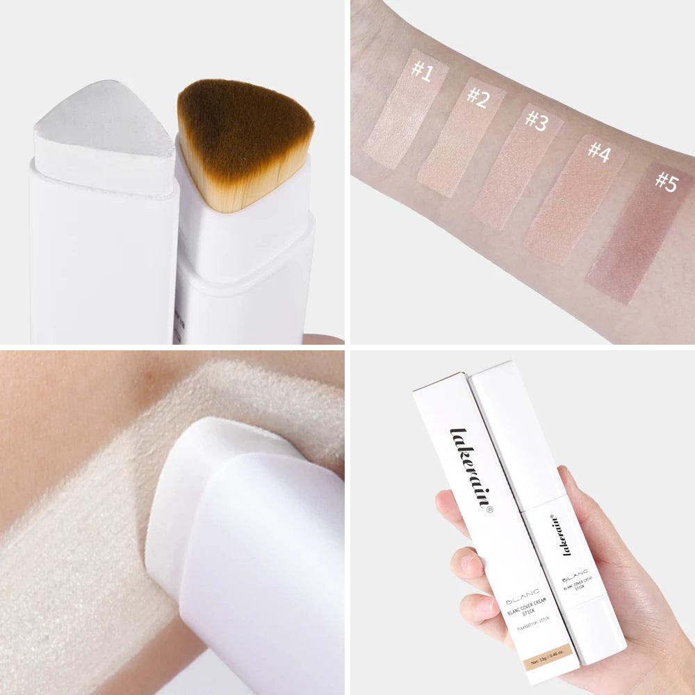 Color Changing Foundation Stick Buildable Coverage Natural Look for Daily Makeup Routine