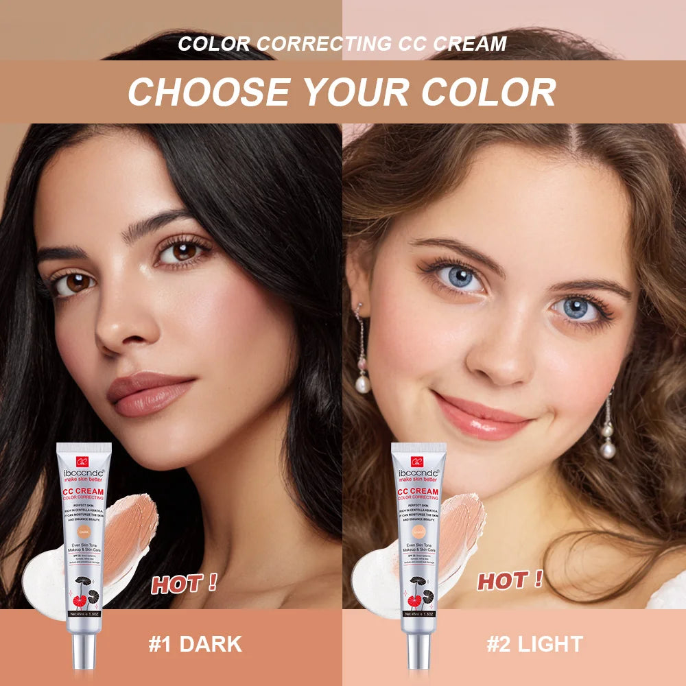 Color Correcting CC Cream Moisturizing Foundation for Natural Skin Coverage Daily Use