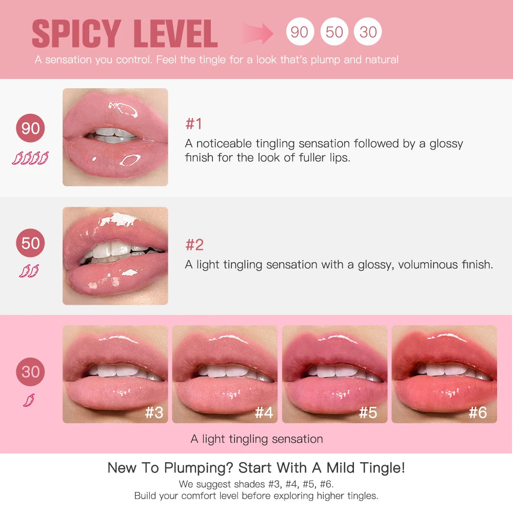 Lip Plumper Serum Deep Hydration High Shine Gloss for Fuller Looking Lips Daily Beauty Routine