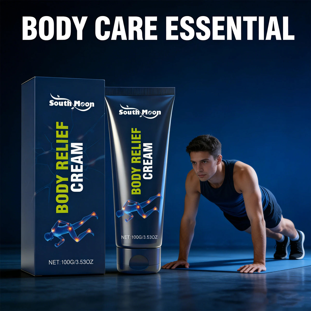 Body Relief Cream Joint Care Muscle Soothing for Active Adults After Daily Exercise