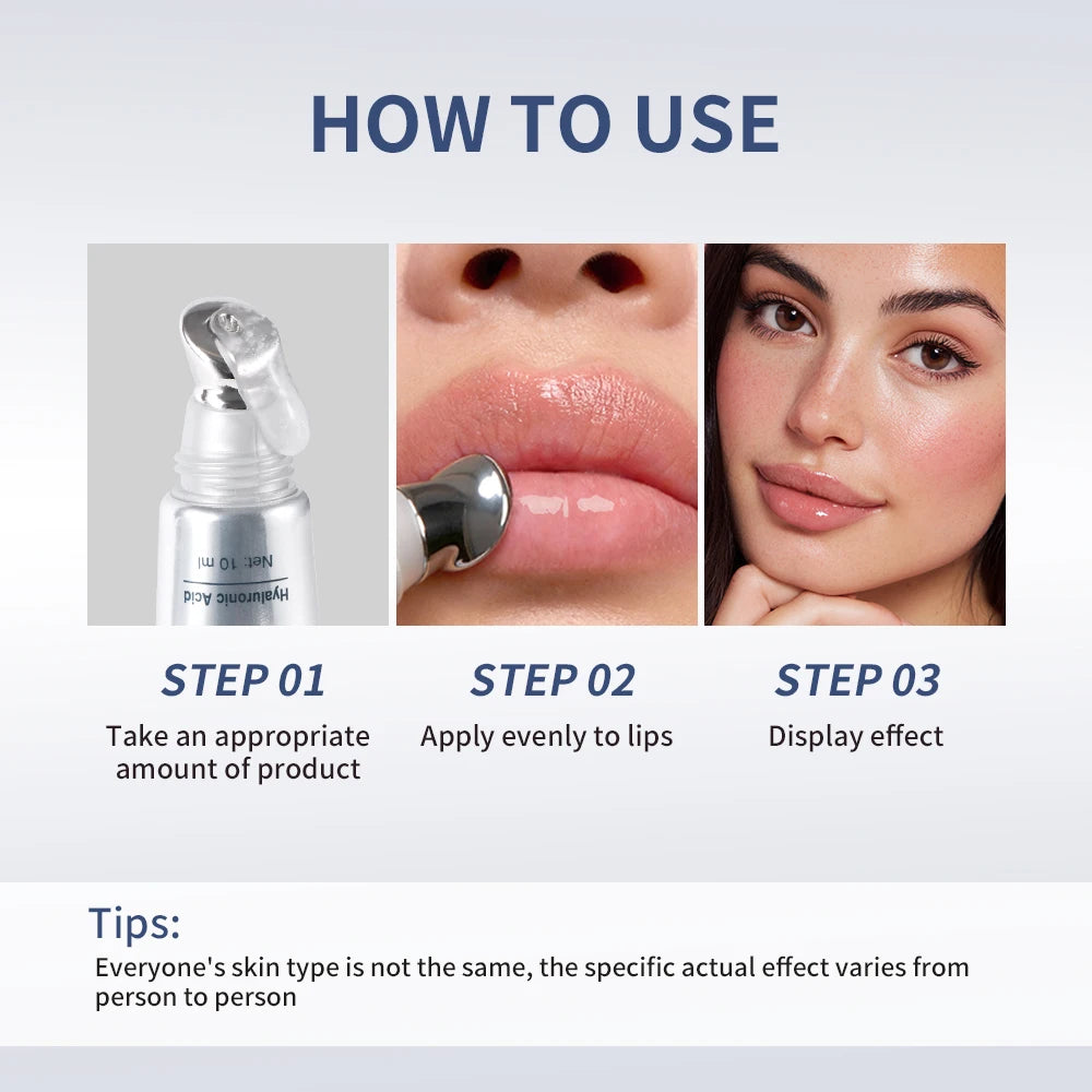 Lip Volumizer Serum Deep Hydration Moisturizing Gloss for Fuller Looking Lips Everyday Use - 6